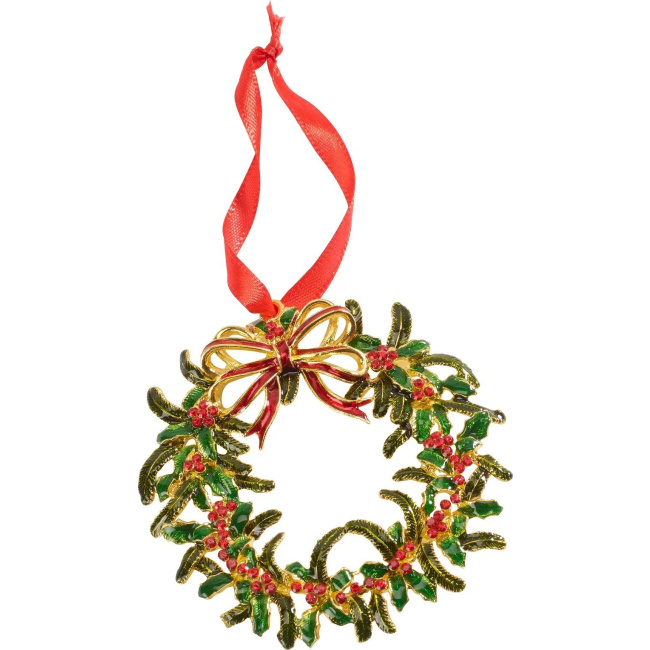 Christmas Wreath Hanging Ornament 9cm