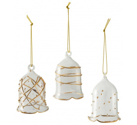 Komplet 3 szklanych zawieszek