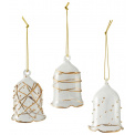 Set of 3 Glass Hanging Decorations - 1