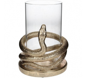 Świecznik 17cm Snake Champagne