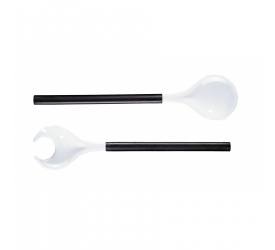 Komplet sałatkowy Kitchen 31,5cm czarny