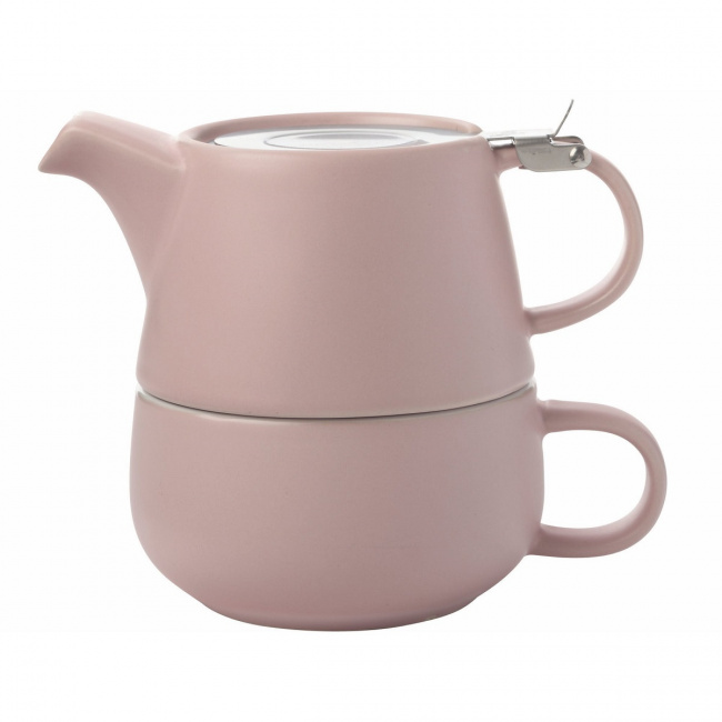 Tea for One Teapot with Cup 1.2l Rose - 1