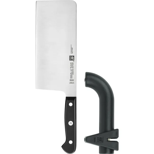 Zestaw chiński tasak 18 cm + ostrzałka
