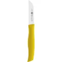 Twin Grip Vegetable Paring Knife 8cm Yellow - 1