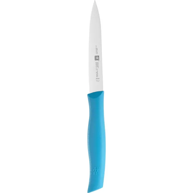 Twin Grip Vegetable Paring Knife 10cm Blue