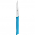 Twin Grip Vegetable Paring Knife 10cm Blue