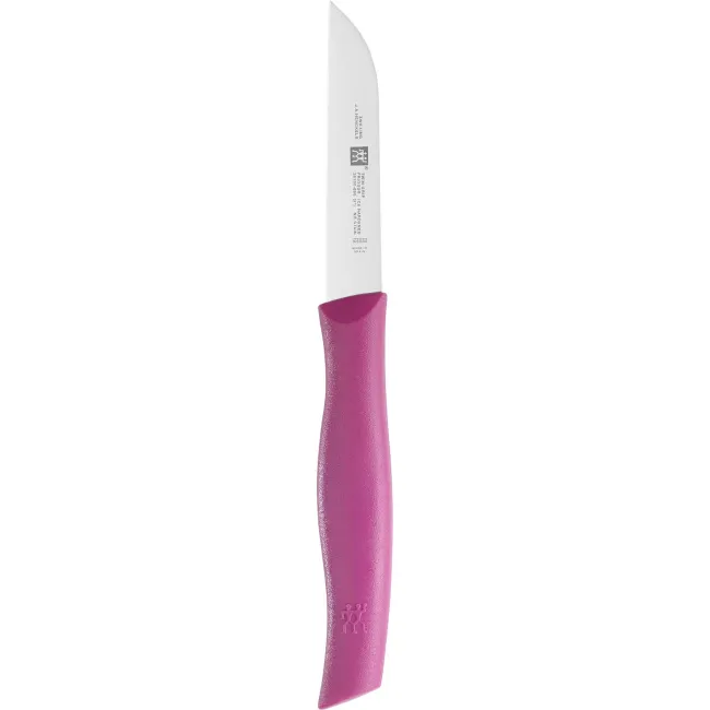 Twin Grip Fruit and Vegetable Knife 8cm Purple