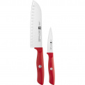Set of 2 Red Life Knives - 1