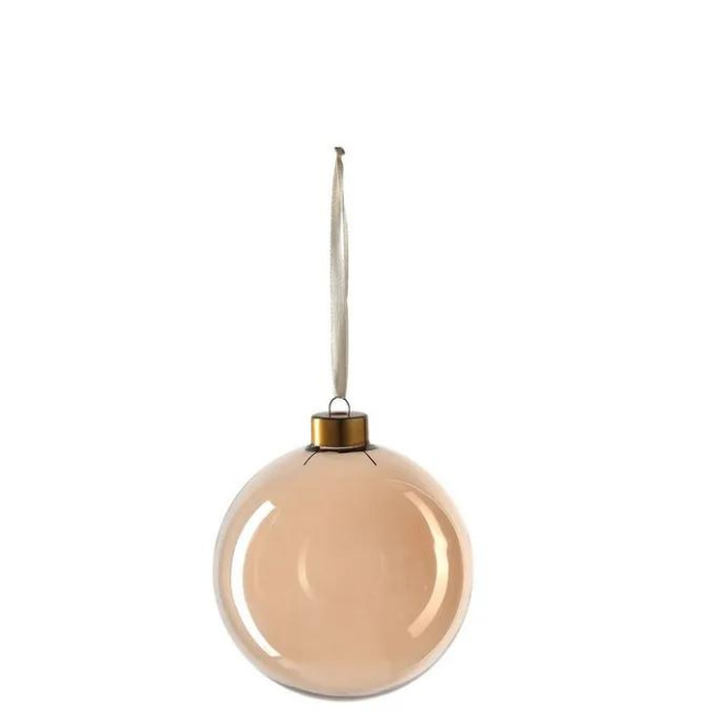Aurora Amber Bauble 10cm