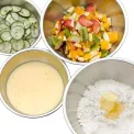 Set of 4 Gourmet Kitchen Bowls (16+18+22+24cm) - 8