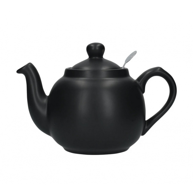 London Pottery Farmhouse 1.6L Teapot with Infuser Black Matte - 1