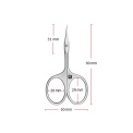 Nożyczki Twinox 9cm do skórek z ostrym końcem satynowe  - 3
