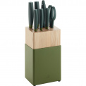 Set of 5 Now S Knives in Green Block - 1