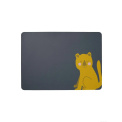 Leather Optic Placemat 46x33cm Faux Leather Lion Leo