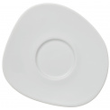 Organic White Saucer 17.5cm for Coffee Cup - 1