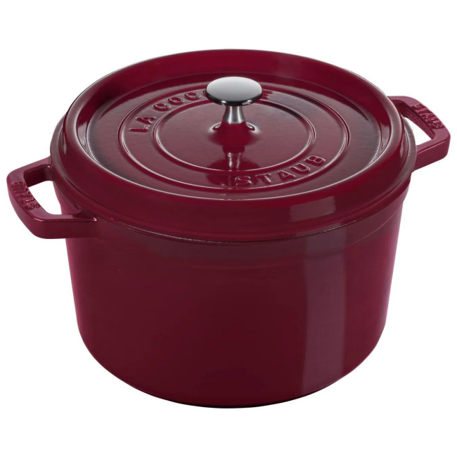 Red 4.8L Cocotte Cast Iron Pot 24cm