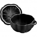 Black 500ml Mini Cocotte Pot 12cm with Lid - 5