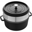 Cast Iron Cocotte with Steam Cooking Insert 5.2l 26cm - 1