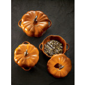 Mini Cocotte Cast Iron Pot 700ml 15cm Pumpkin Orange - 3