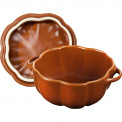 Mini Cocotte Cast Iron Pot 700ml 15cm Pumpkin Orange - 6