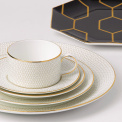 Cup with Saucer + Breakfast Plate + Dessert Plate - 8