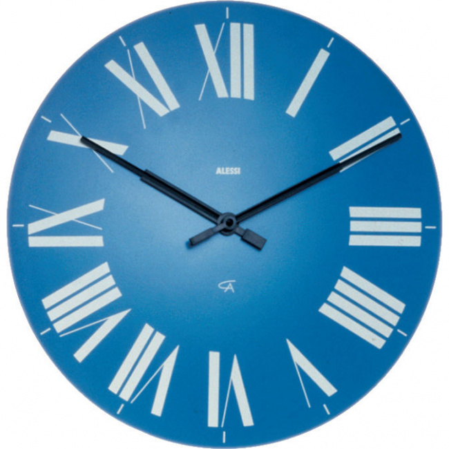 Zegar ścienny Firenze niebieski