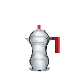 Kawiarka ciśnieniowa aluminiowa Pulcina 3-filiż. czerwona (indukcja)