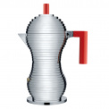 Kawiarka ciśnieniowa aluminiowa Pulcina 6-filiż. czerwona - 1