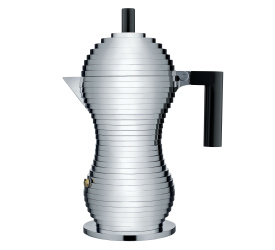 Kawiarka ciśnieniowa aluminiowa Pulcina 6-filiż. czarny uchwyt