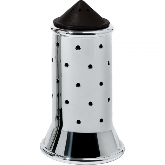 Salt Shaker with Black Lid