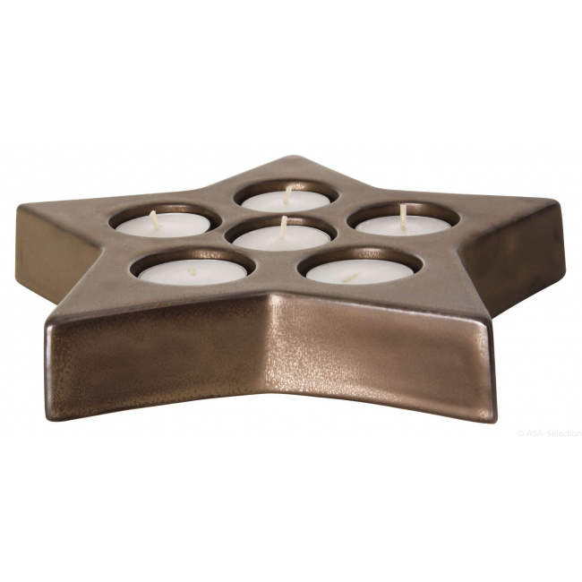 Star Candle Holder 25x3.5cm - 1