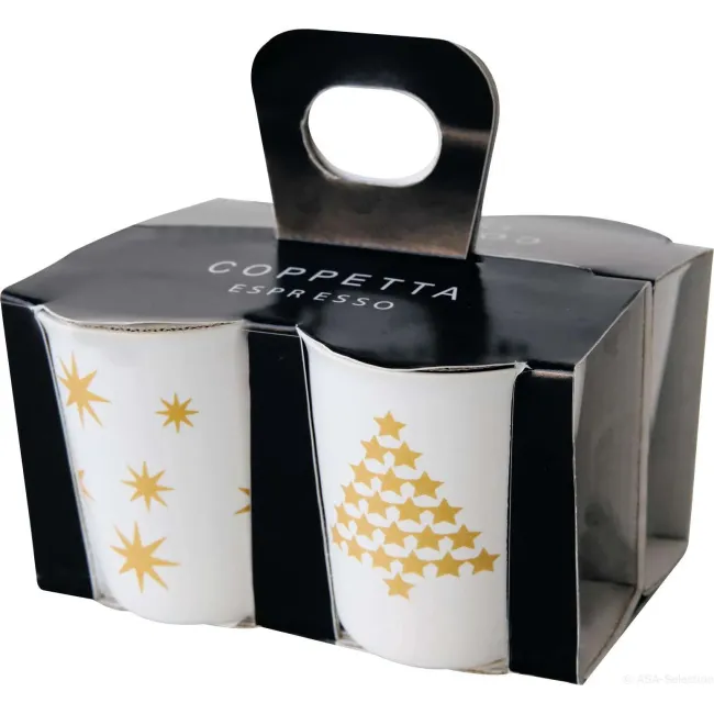 Kubek do espresso 100ml choinka złota (1 sztuka mix)
