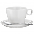 Barista Cup with Saucer 225ml for Coffee/Tea + Spoon - 1