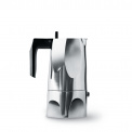 Polished Aluminum Ossidiana 3-Cup Pressure Coffee Maker - 3