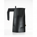 Black Aluminum Ossidiana 3-Cup Pressure Coffee Maker - 3