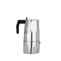 Polished Aluminum Ossidiana 6-Cup Pressure Coffee Maker - 1