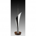 Lily Stainless Steel and Wood Incense Holder - 8
