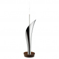 Lily Stainless Steel and Wood Incense Holder - 6