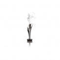Lily Stainless Steel and Wood Incense Holder - 4