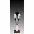 Lily Stainless Steel and Wood Incense Holder - 7