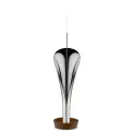 Lily Stainless Steel and Wood Incense Holder - 6