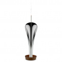 Lily Stainless Steel and Wood Incense Holder - 5