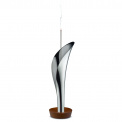 Lily Stainless Steel and Wood Incense Holder - 1