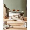 White Toaster with Warming Rack - 4