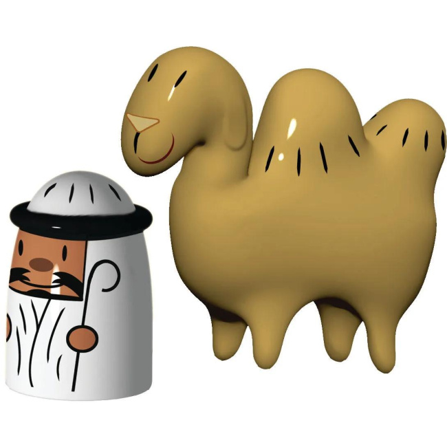 Set of 2 Shepherd and Camel Figures