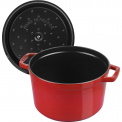 Red High Cast Iron Pot 4.8L - 5