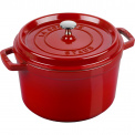 Red High Cast Iron Pot 4.8L - 1