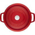 Red High Cast Iron Pot 4.8L - 3