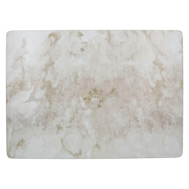 Set of 4 Grey Marble Placemats 40x29cm