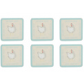 Set of 6 Feather Lane Placemats 10cm - 1